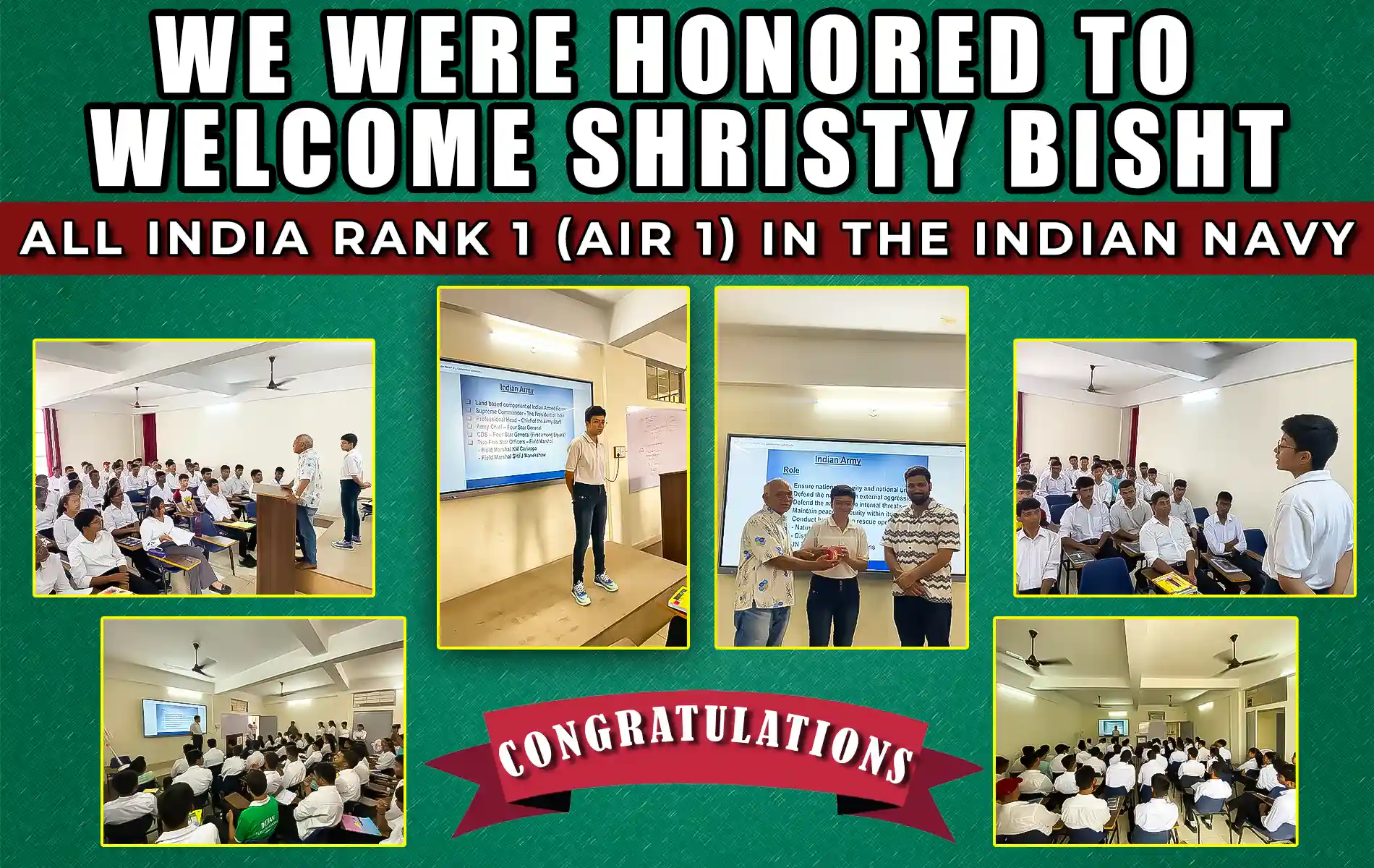 We were honored to welcome shristy bisht