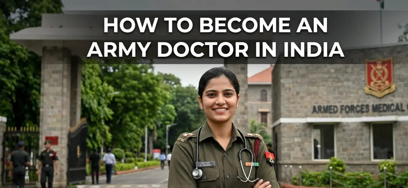How to become an army doctor in india