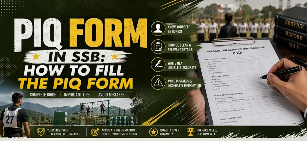 PIQ Form in SSB 1 PIQ Form in SSB - How to Fill the PIQ Form