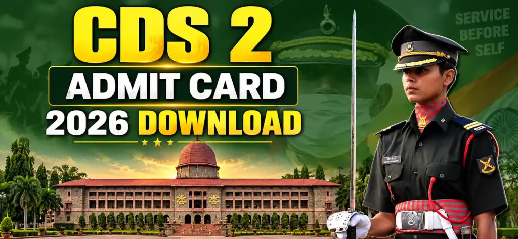 CDS 2 admit card 2026 download 3 CDS 2 admit card 2026 download