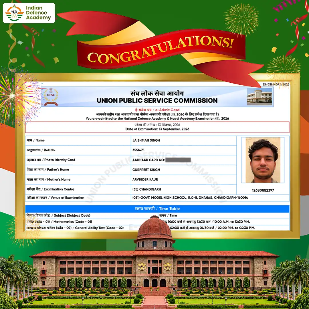 Best NDA coaching in India 11 Jaishman singh